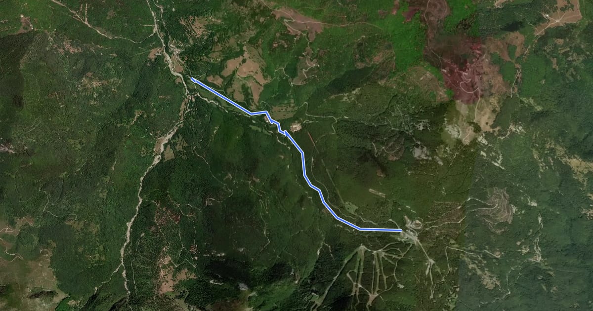 Маршрут C38 на спутниковом снимке