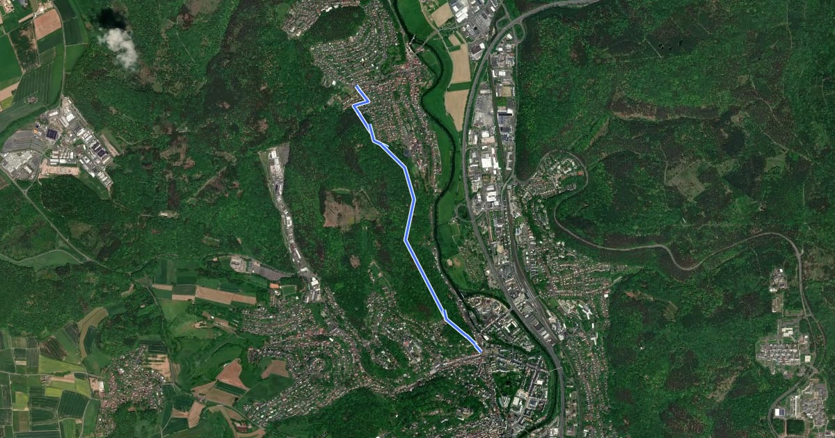 Маршрут [C4] - Wanderweg des Verkehrs- und Verschönerungsvereins Marburg - Elisabethkirche - Wehrda-Schwimmbad на спутниковом снимке