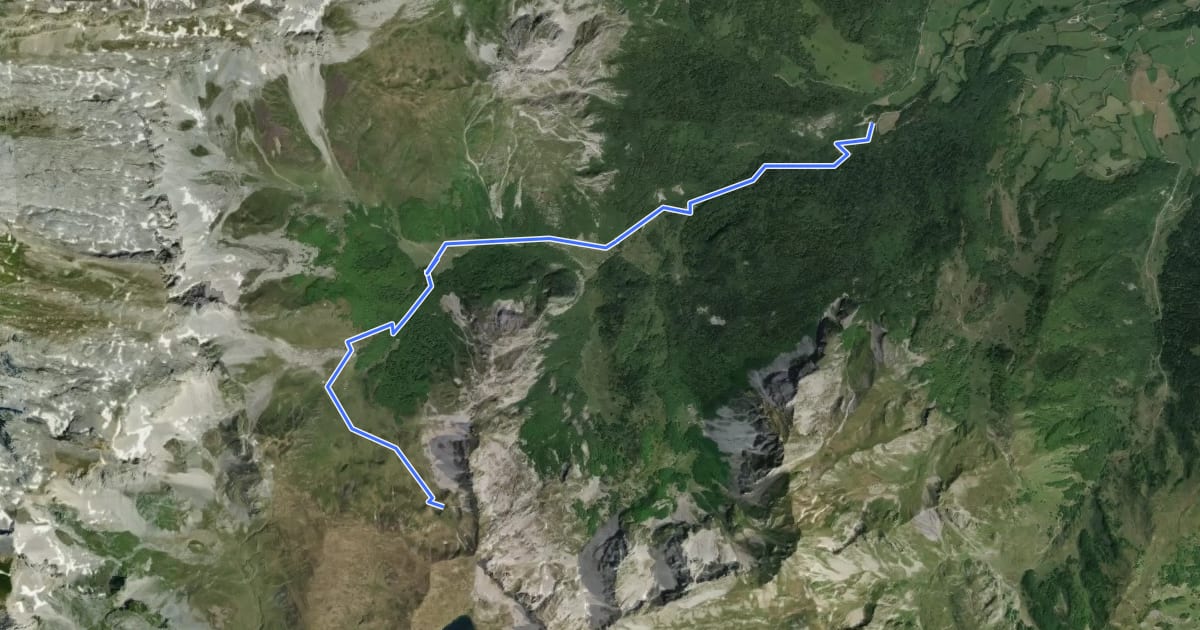 Маршрут Cabanes et Lac d'Ansabe asp52 на спутниковом снимке