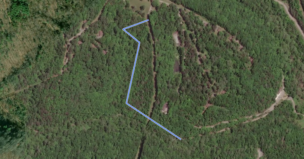 Маршрут Cabin Trail на спутниковом снимке