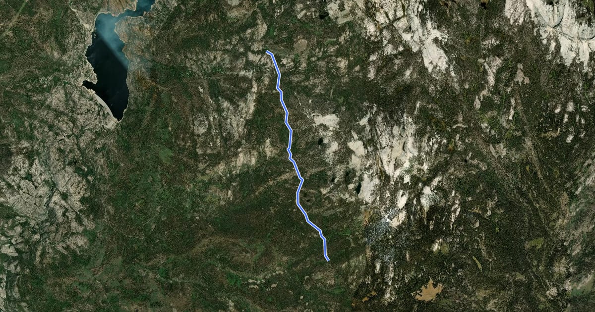 Маршрут Cabin Trail на спутниковом снимке