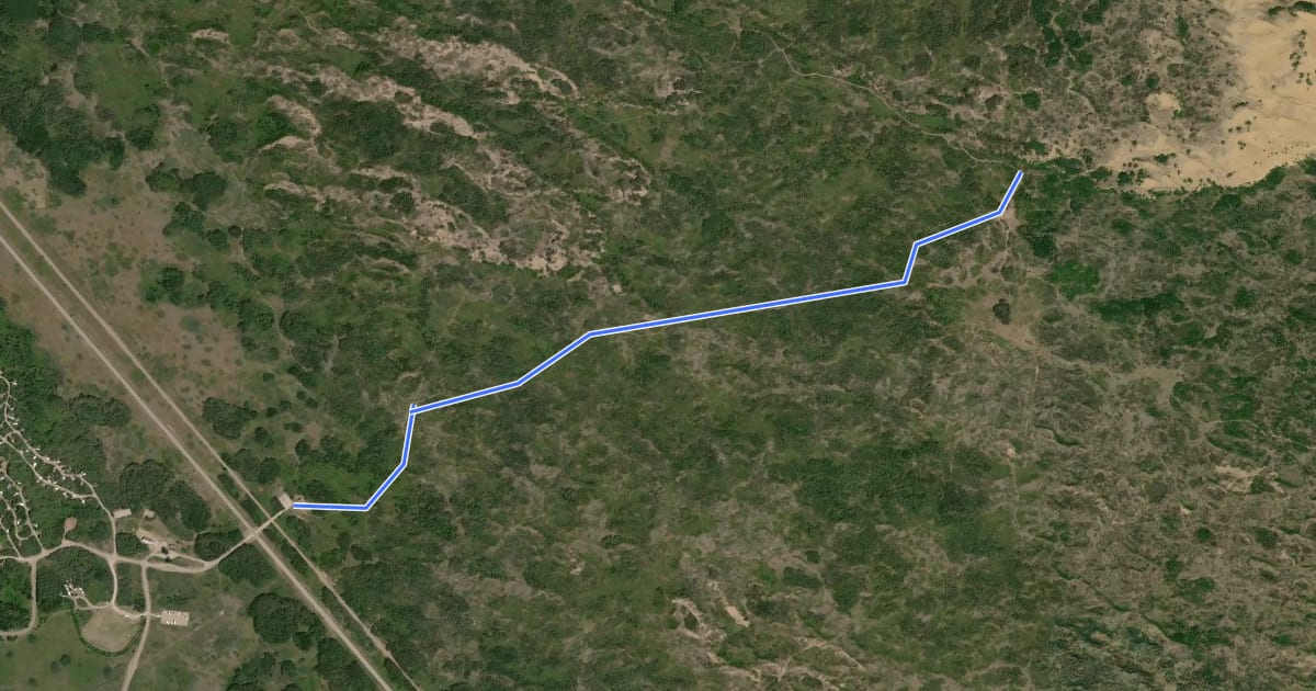 Маршрут Cacti Hiking Trail на спутниковом снимке
