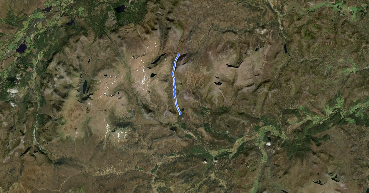 Маршрут Cairngorms Trekking IV на спутниковом снимке