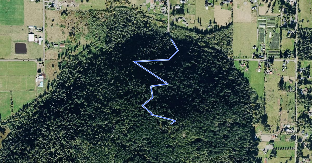 Маршрут Cal Magnusson Trail на спутниковом снимке