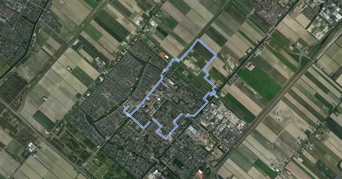 Маршрут Calatravaroute на спутниковом снимке
