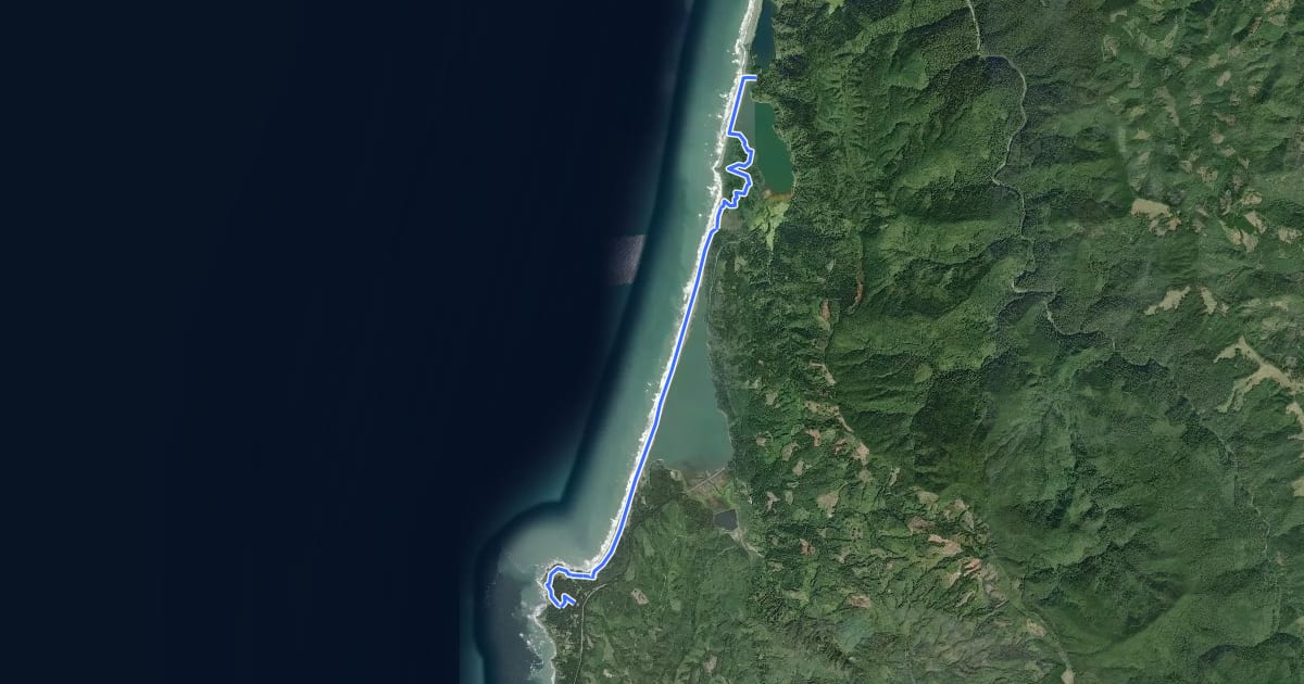 Маршрут California Coastal Trail - Sue-meg на спутниковом снимке