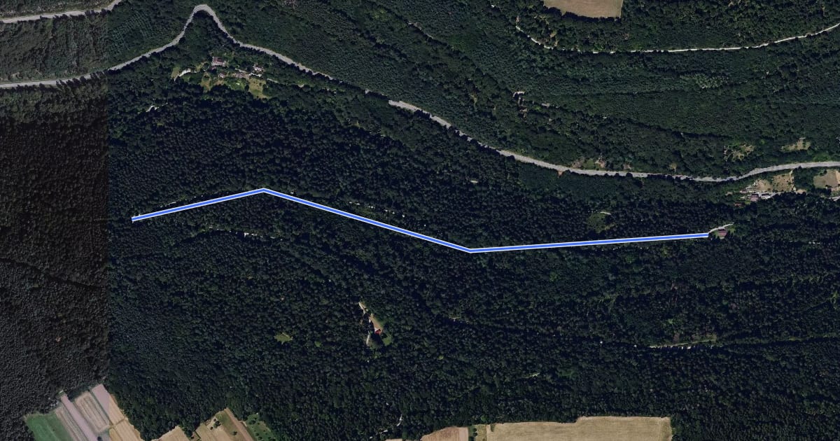 Маршрут Calmbacher Weg - Lange Wand на спутниковом снимке
