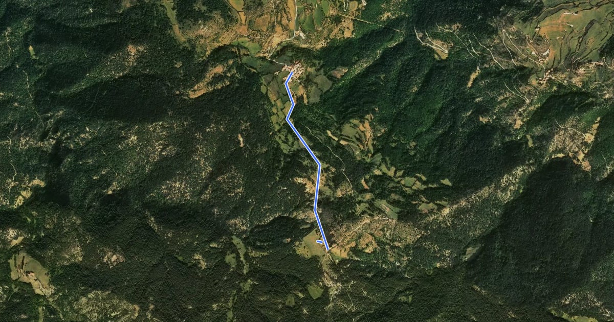Маршрут Camí de Boscalt на спутниковом снимке
