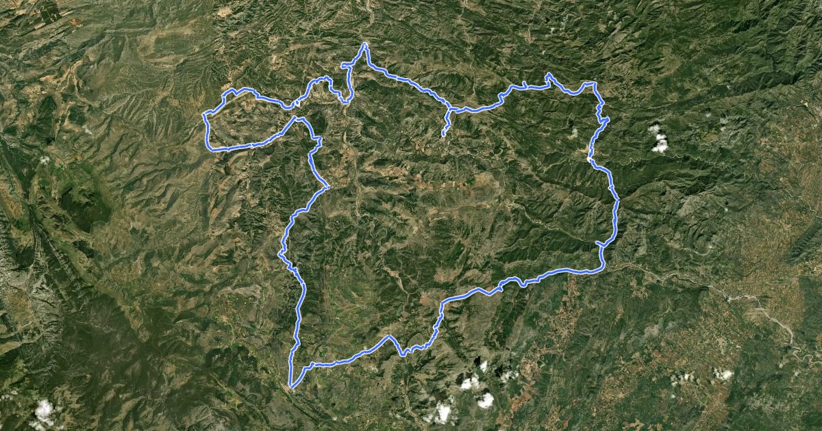 Маршрут Camí de Conquesta на спутниковом снимке