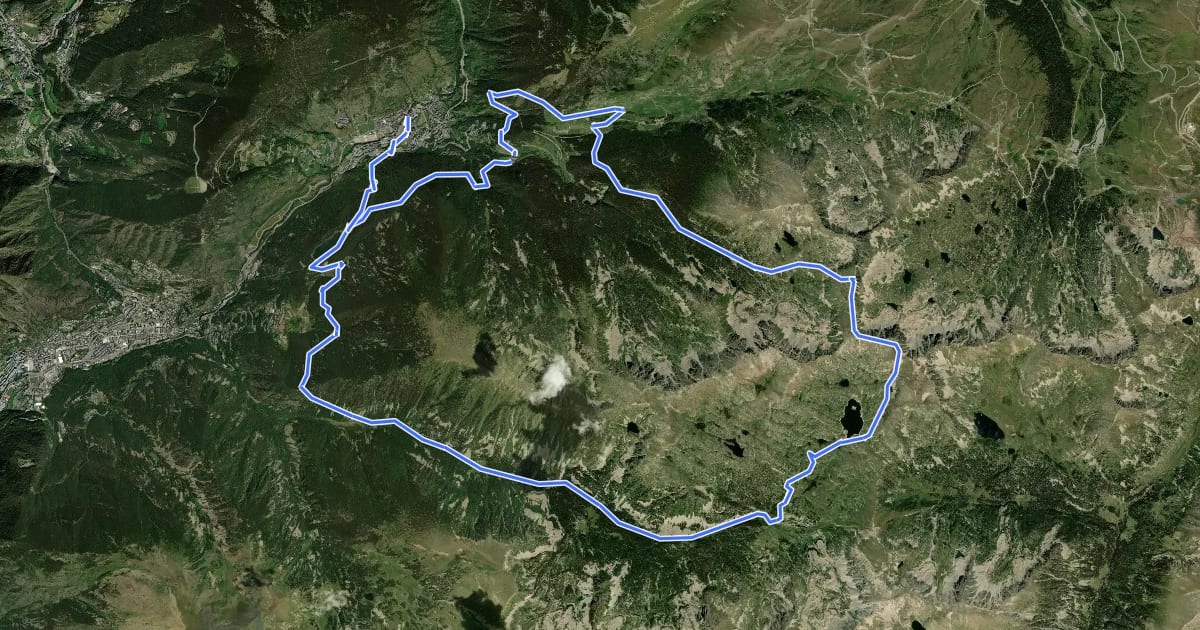 Маршрут Camí de l'Ossa на спутниковом снимке
