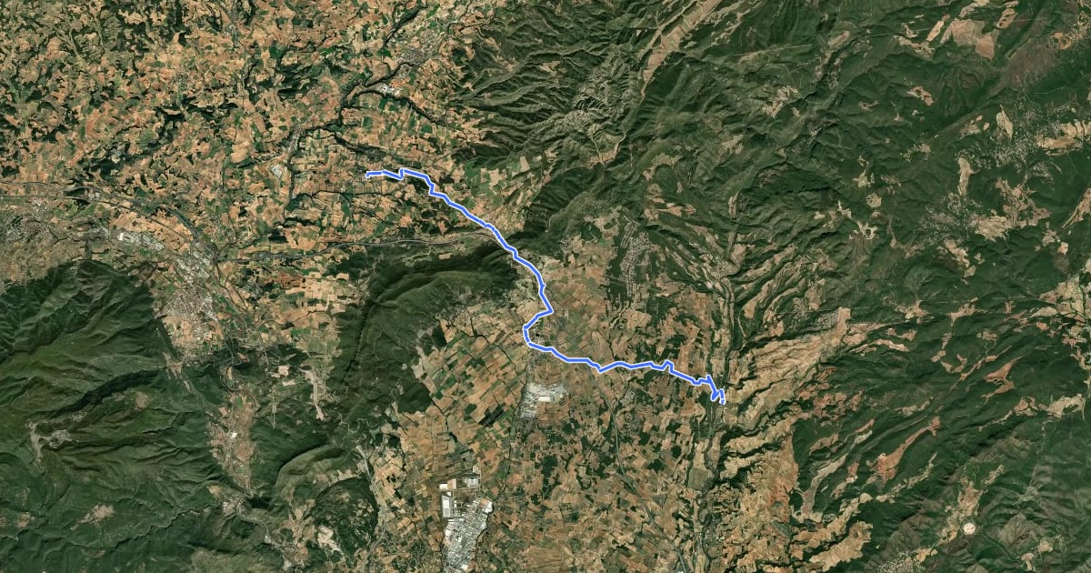 Маршрут Camí de Sant Jaume de Tarragona a Lleida - Etapa 3 на спутниковом снимке