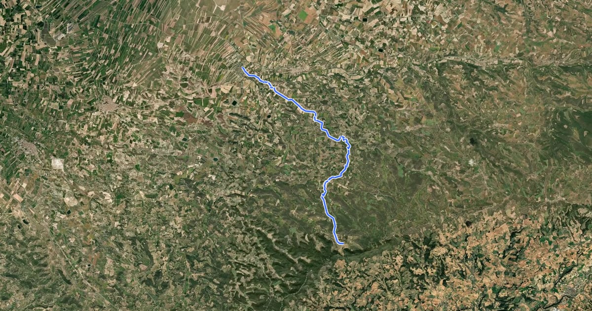 Маршрут Camí de Sant Jaume de Tarragona a Lleida - Etapa 6 на спутниковом снимке