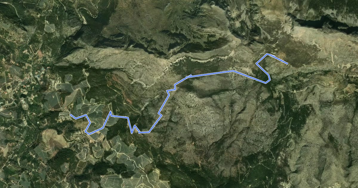 Маршрут Camí del Fort на спутниковом снимке