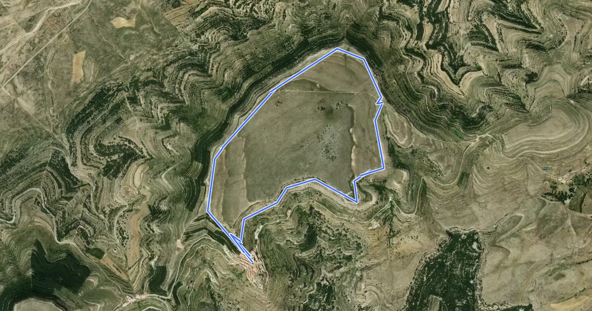 Маршрут Camí del la Mola d'Ares на спутниковом снимке