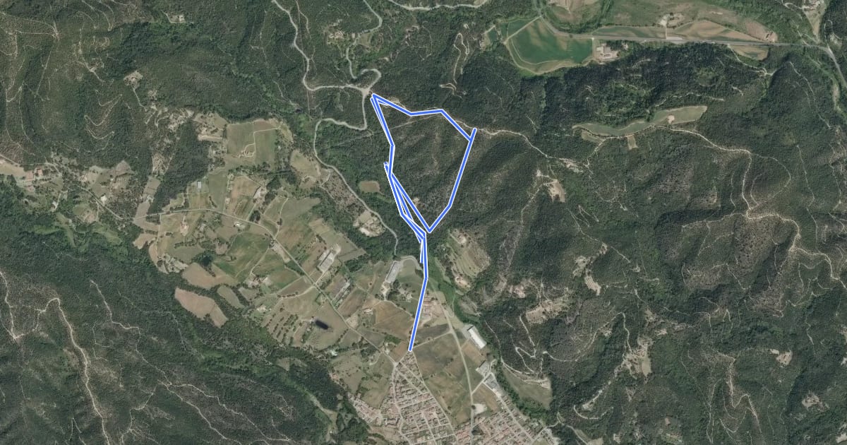 Маршрут Camí del Repiaix i els Terressos на спутниковом снимке