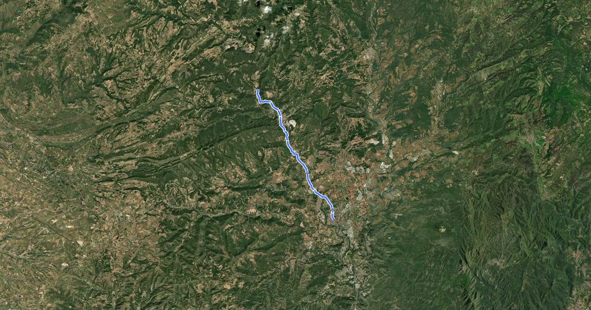 Маршрут Camí Ral de Manresa a Cardona на спутниковом снимке