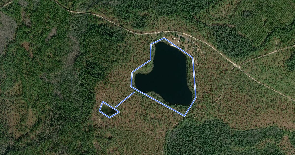 Маршрут Camel Lake Trail на спутниковом снимке