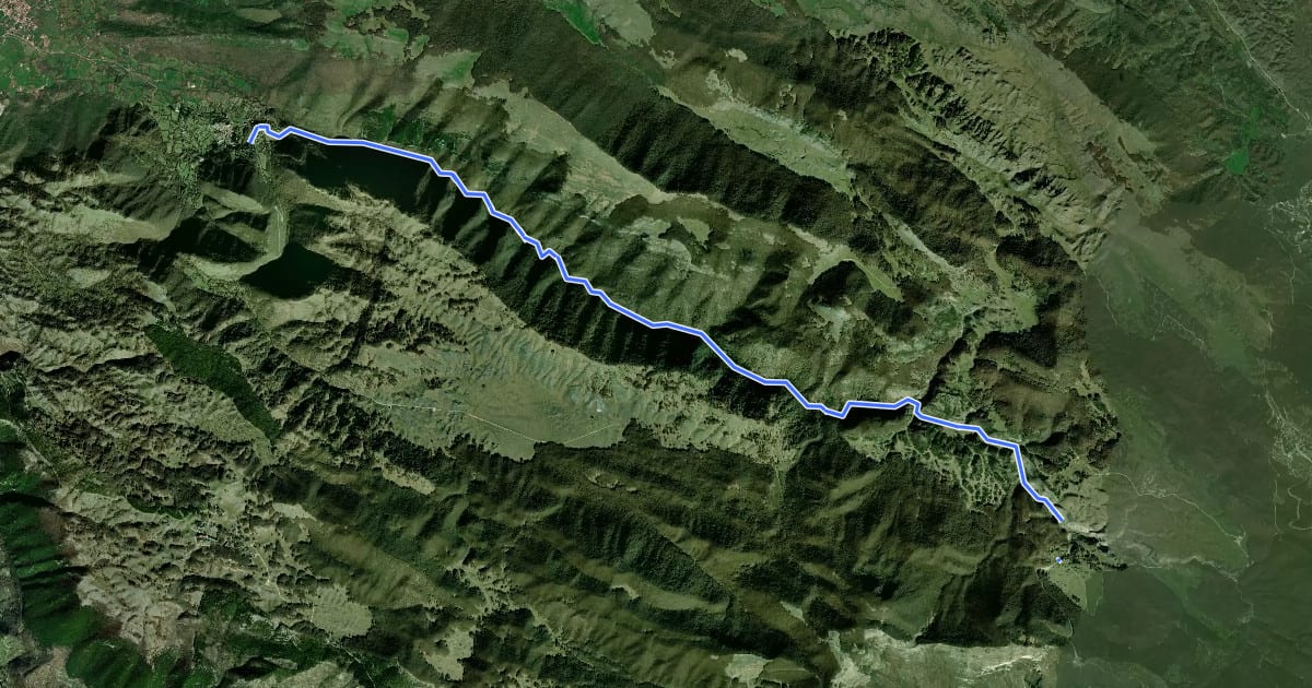 Маршрут Camerata Nuova-Rifugio S.A.I.F.A.R. (Campo della Pietra) на спутниковом снимке