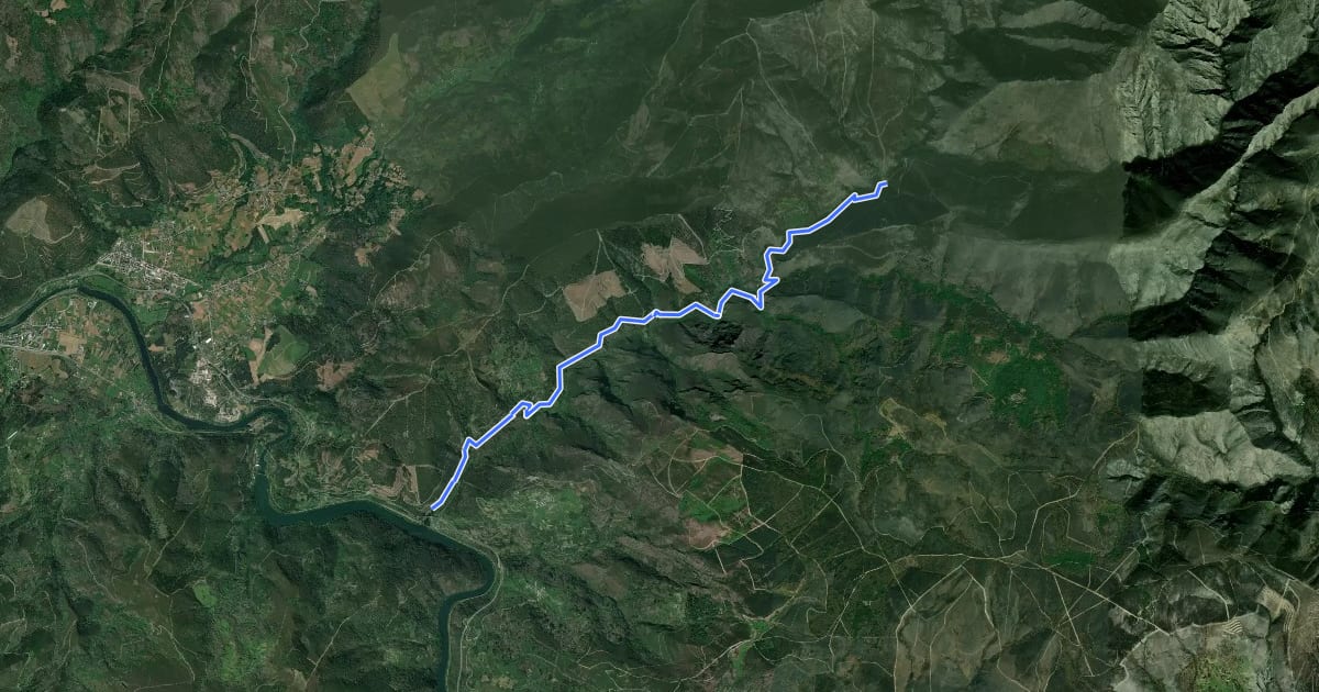 Маршрут Camiño do Ferradal на спутниковом снимке