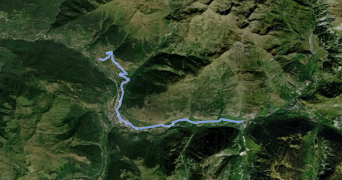 Маршрут Camin Reiau - Etapa 4 на спутниковом снимке