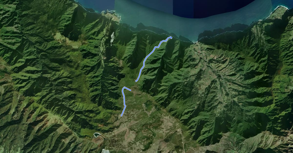 Маршрут Caminho dos Pessegueiros на спутниковом снимке