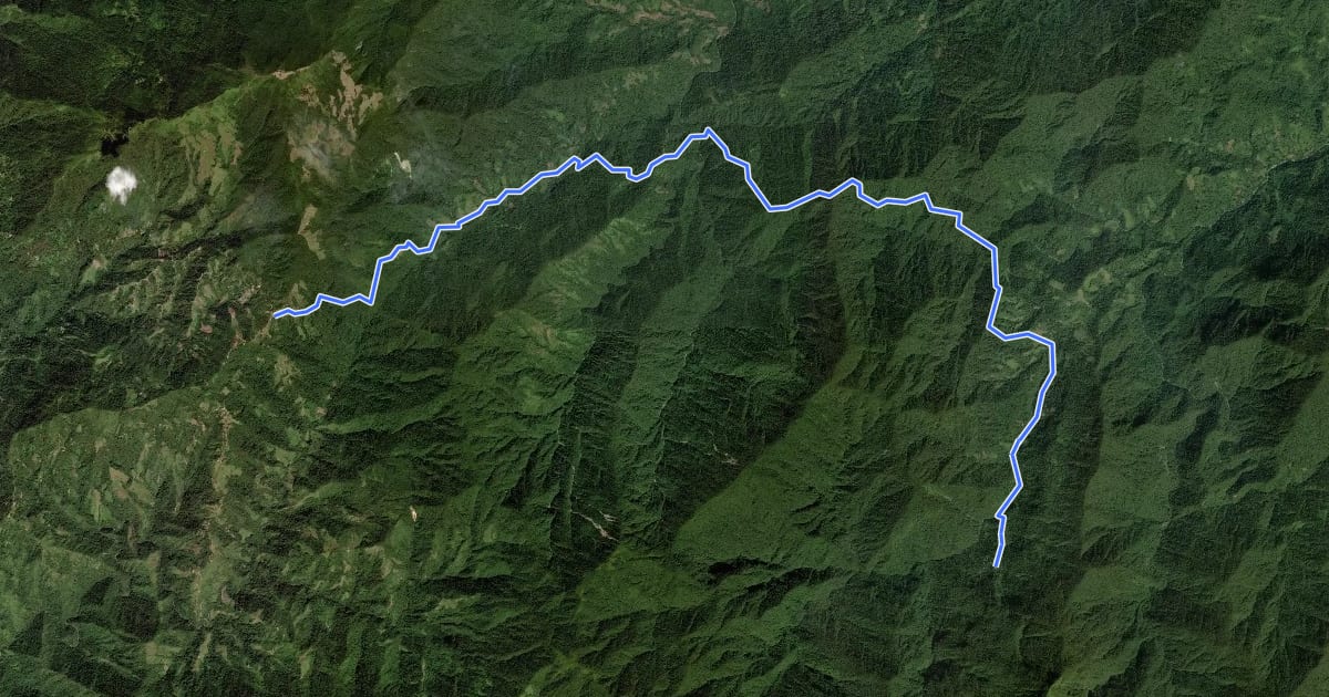 Маршрут Camino a Ciudad Perdida: Parte 1 на спутниковом снимке