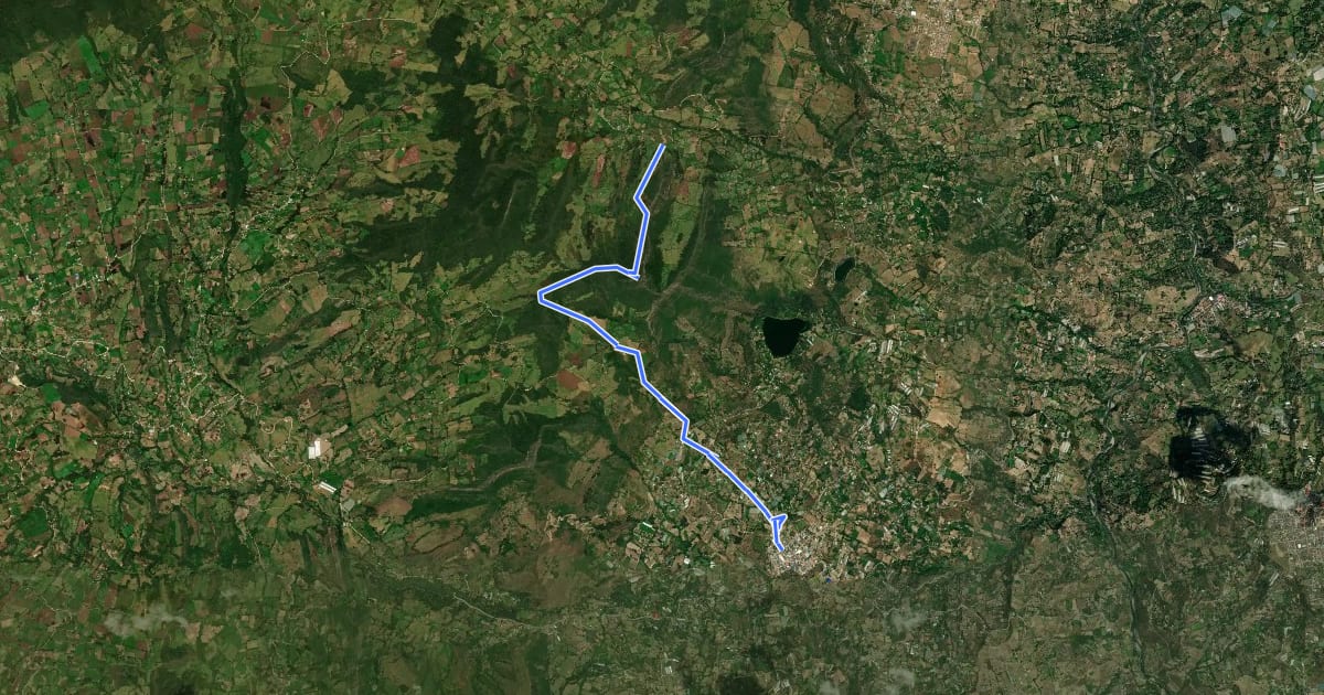 Маршрут Camino al Cerro  Ebaque на спутниковом снимке