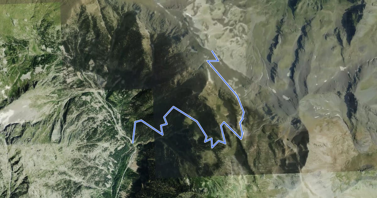 Маршрут Camino al Puerto de Salcorz на спутниковом снимке