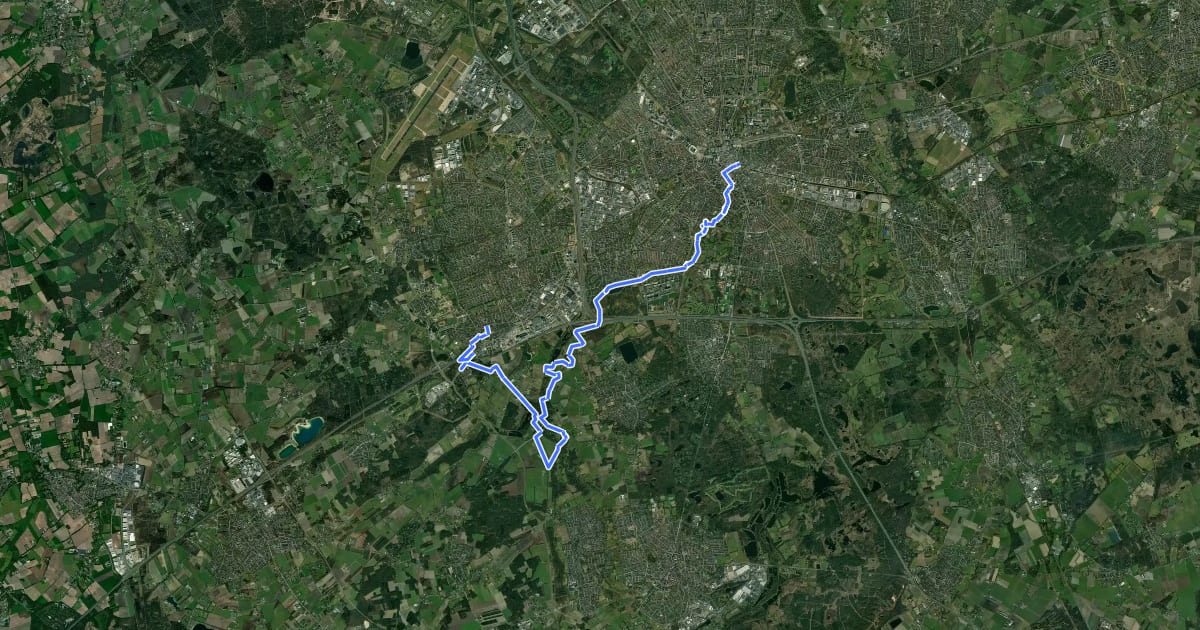Маршрут Camino Brabant - R05: Eindhoven station – Veldhoven dorp на спутниковом снимке