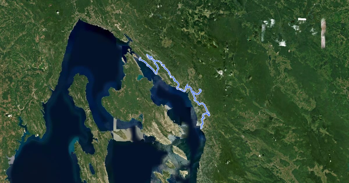 Маршрут Camino Crikvenica Vinodol на спутниковом снимке