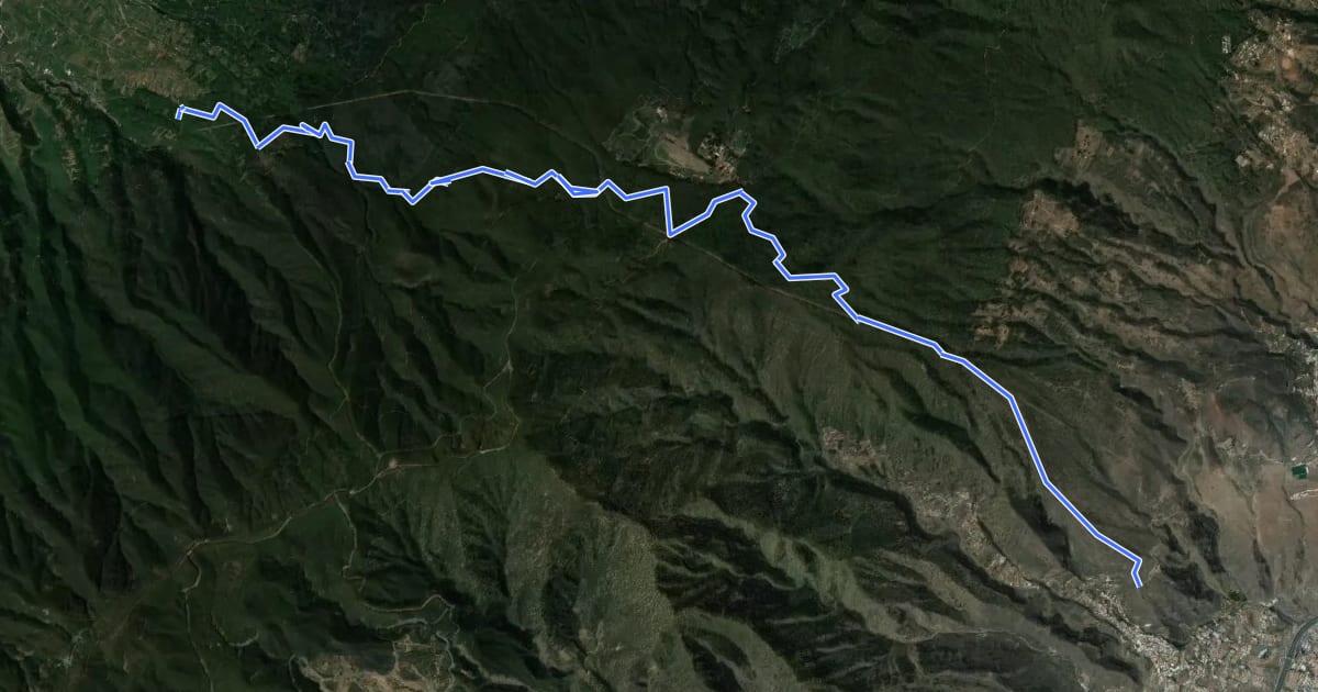 Маршрут Camino de Candelaria de la Victoria на спутниковом снимке