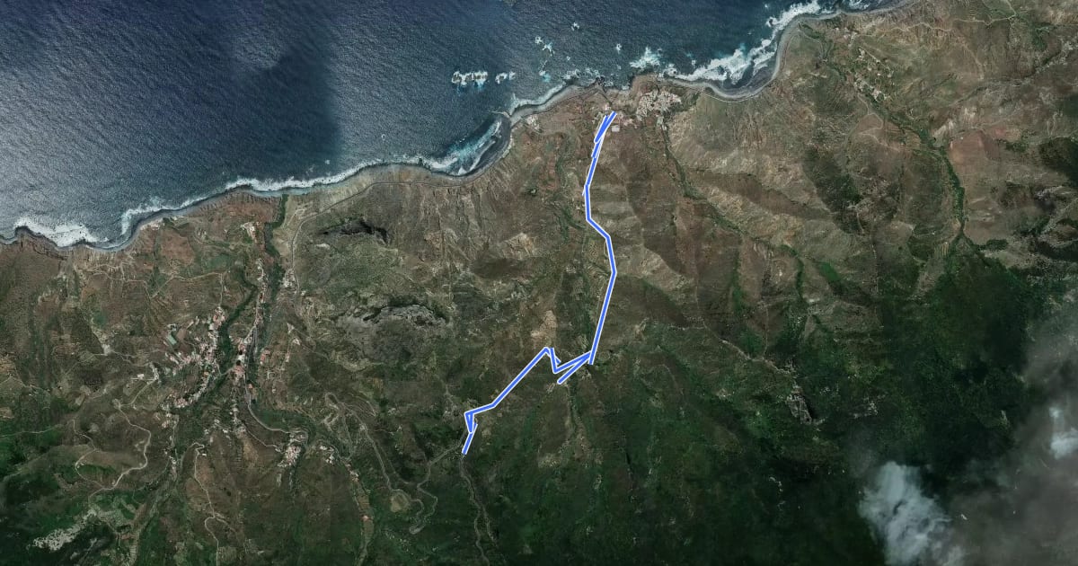 Маршрут Camino de El Campanario на спутниковом снимке