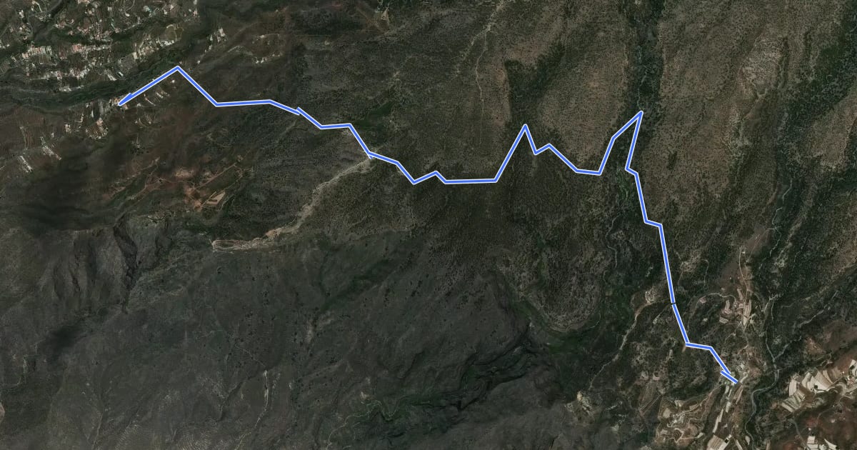 Маршрут Camino de Ifonche на спутниковом снимке