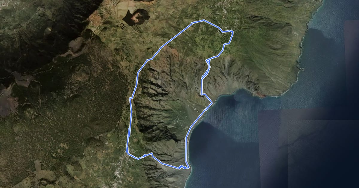 Маршрут Camino de Isora Las Playas Isora на спутниковом снимке