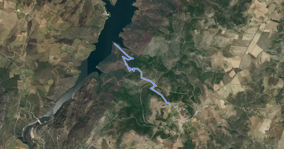 Маршрут Camino de la Barca на спутниковом снимке