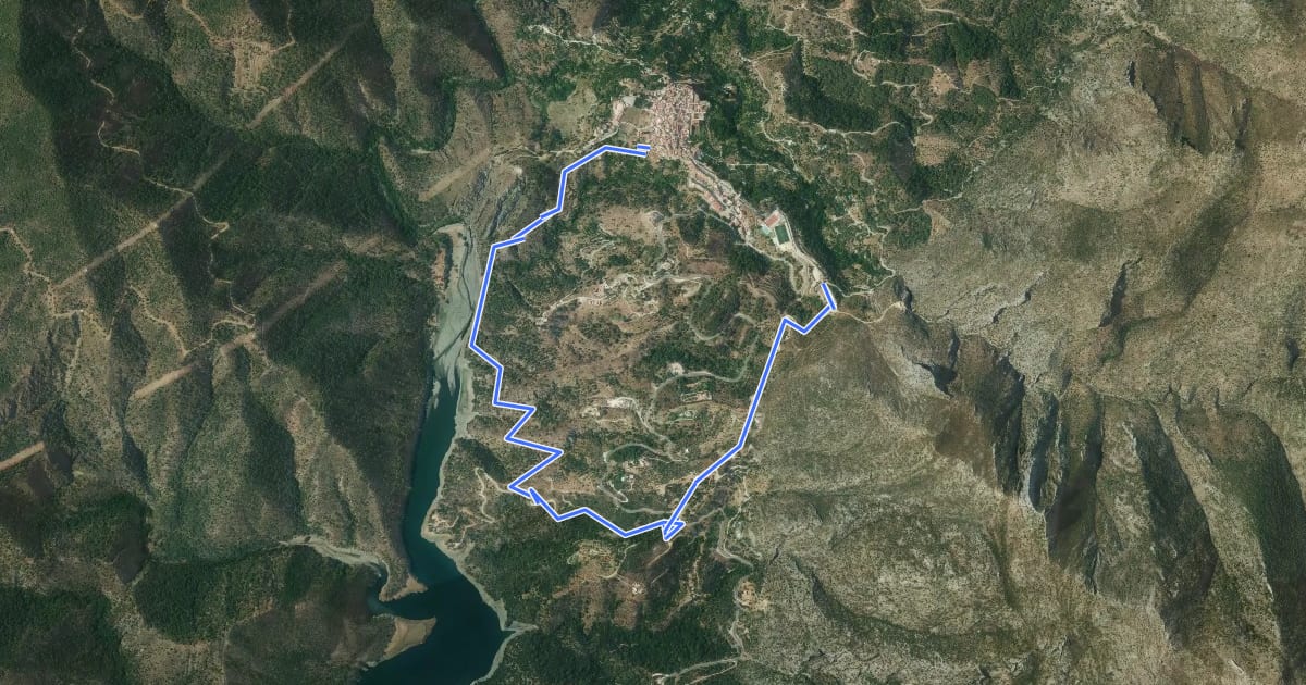 Маршрут Camino de la Cuesta на спутниковом снимке