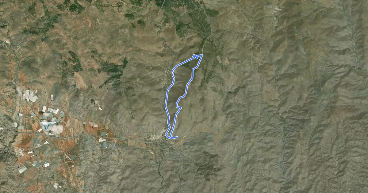 Маршрут Camino de la Loma de Tablas на спутниковом снимке