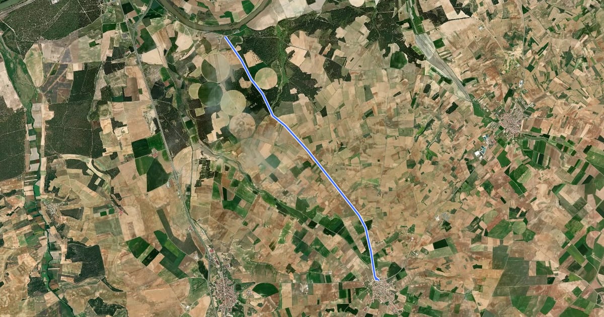 Маршрут Camino de la Peña на спутниковом снимке