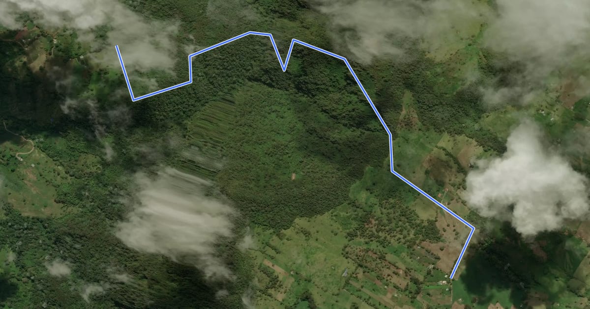 Маршрут Camino de La Victoria a Granada (3,2 km) на спутниковом снимке