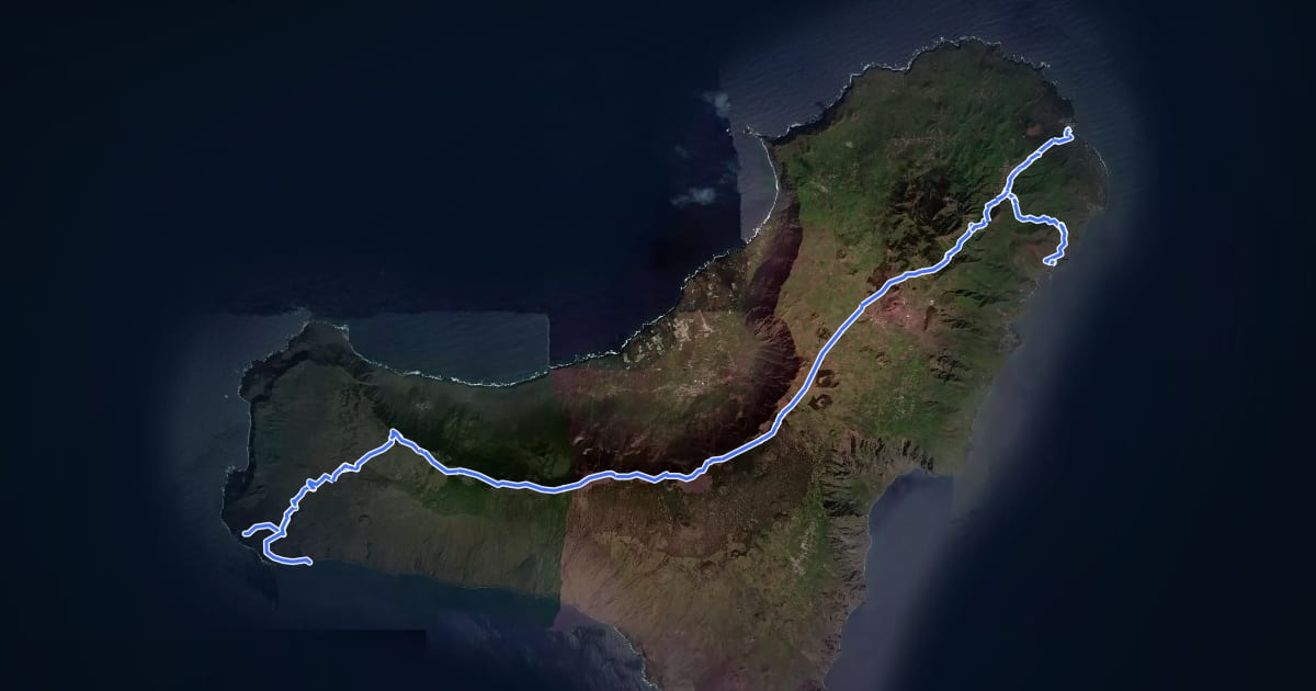 Маршрут Camino de la Virgen на спутниковом снимке