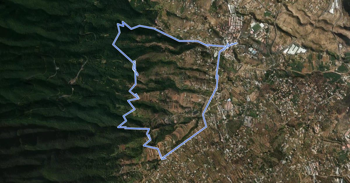Маршрут Camino de las Fuentes на спутниковом снимке