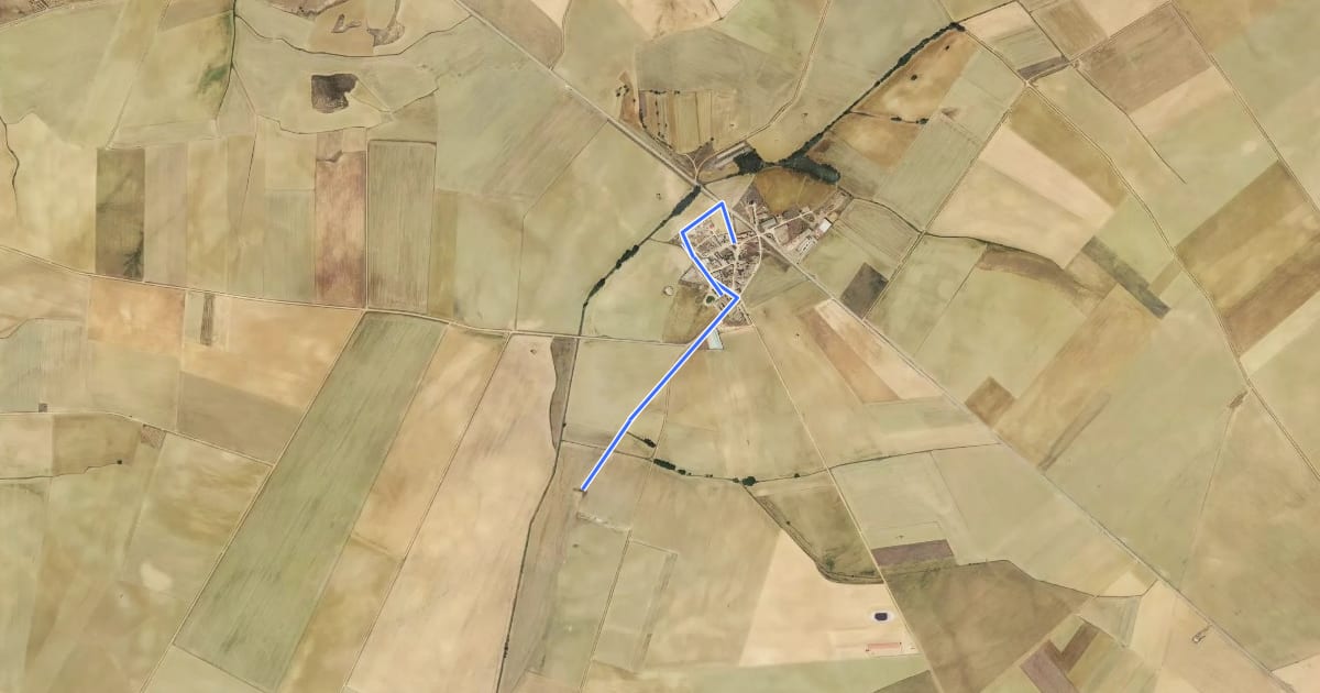 Маршрут Camino de las Fuentes на спутниковом снимке