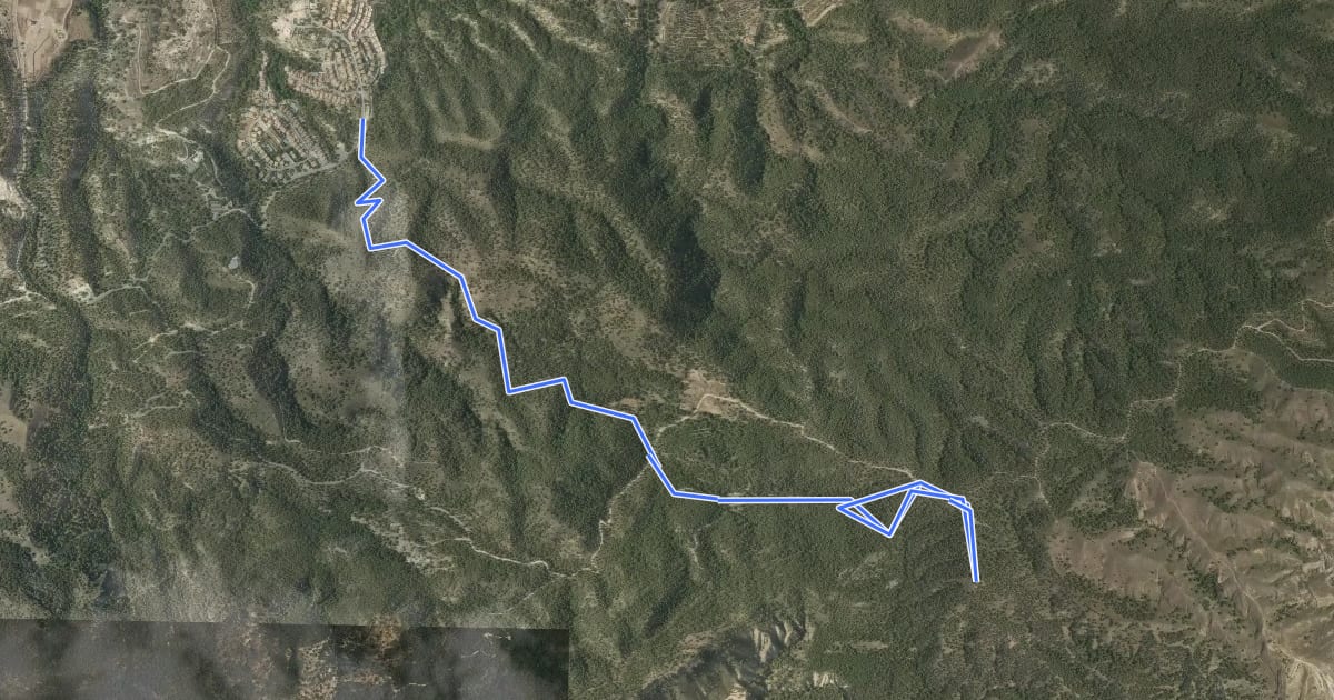 Маршрут Camino de los Arejos на спутниковом снимке