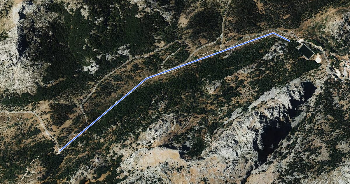 Маршрут CAMINO DE LOS CHARCONES (PTO. BOYAR) на спутниковом снимке