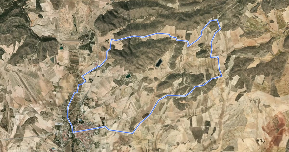 Маршрут Camino de los Cucos на спутниковом снимке