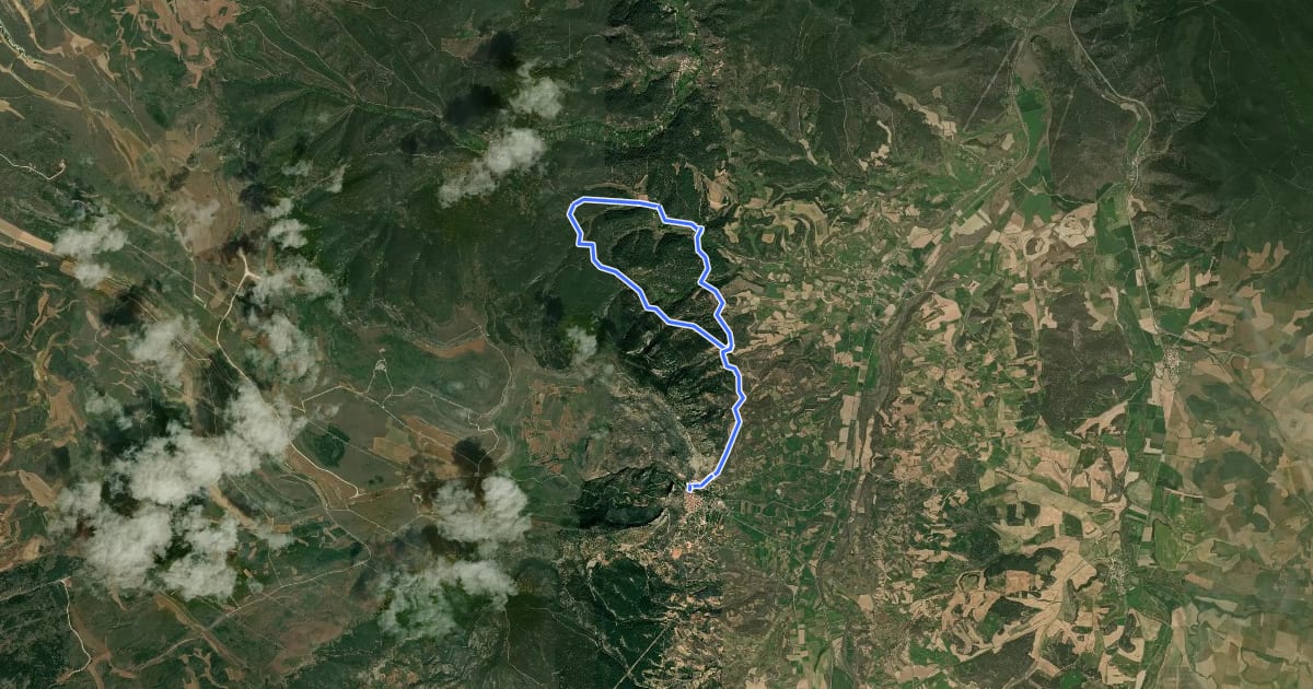 Маршрут Camino de los Molinos на спутниковом снимке