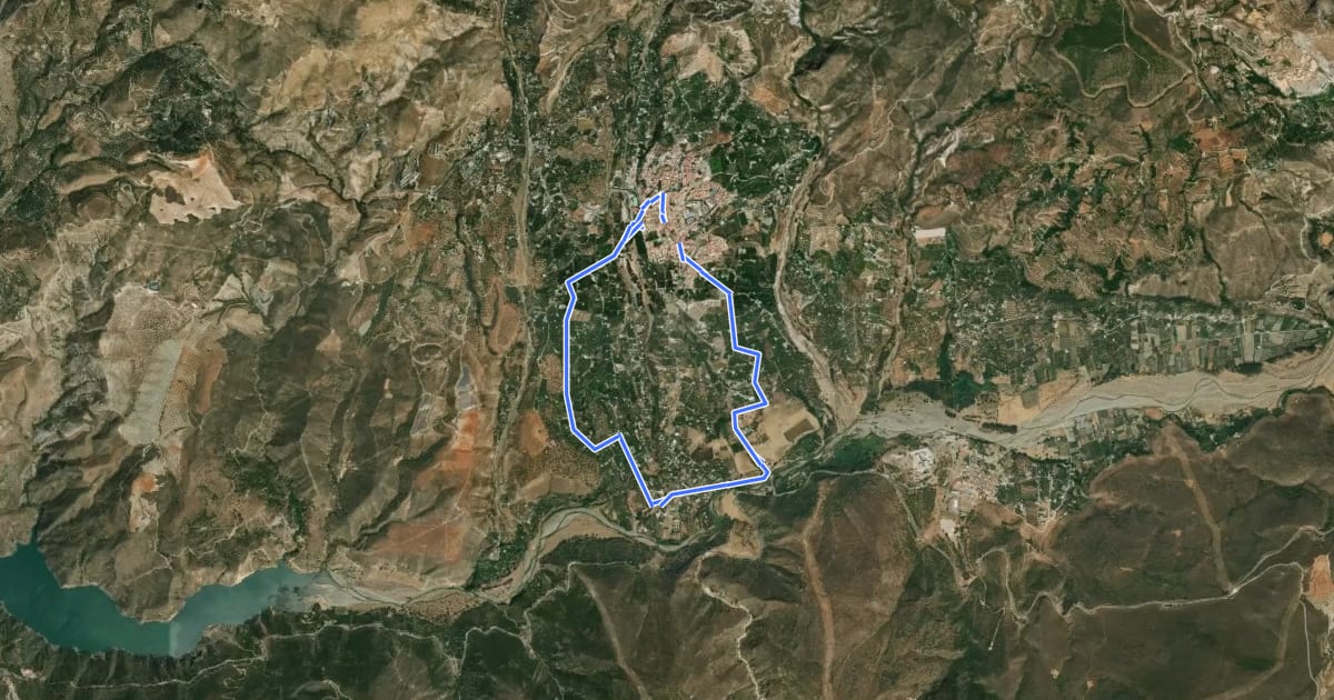 Маршрут Camino de los Olivos Centenarios на спутниковом снимке
