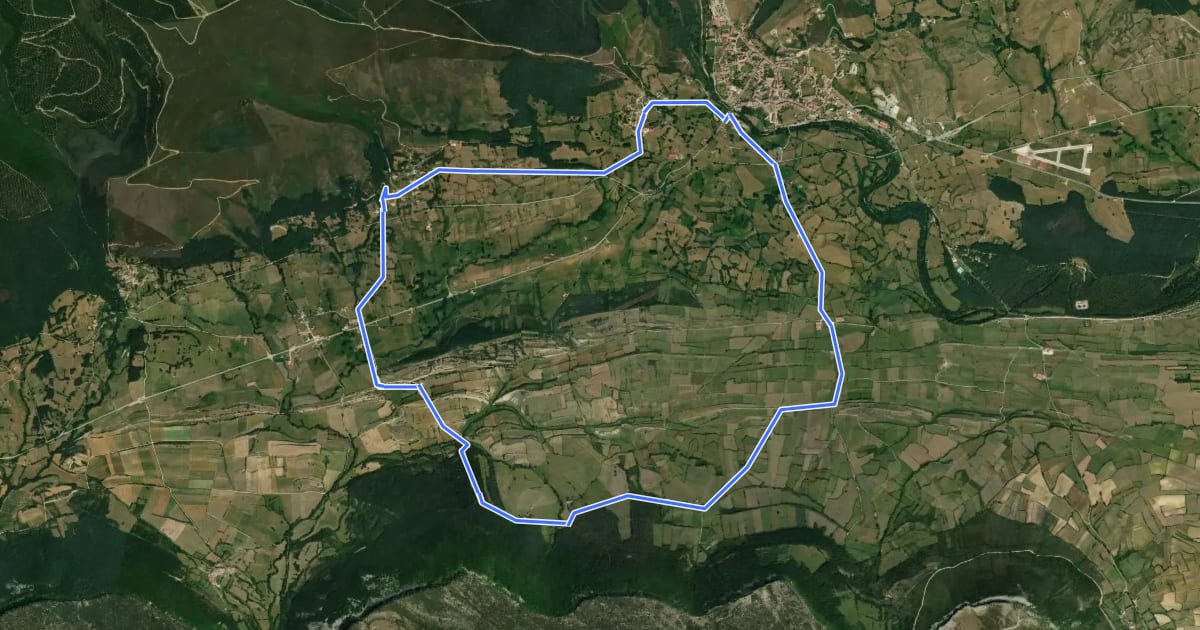 Маршрут Camino de Noceda на спутниковом снимке