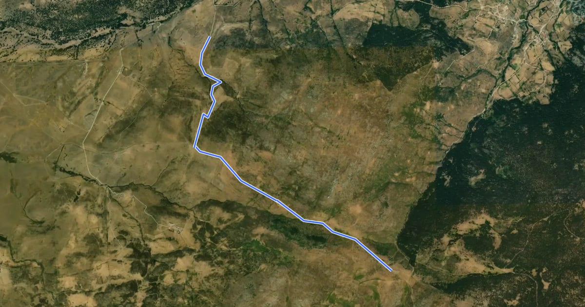 Маршрут Camino de Peguerinos на спутниковом снимке