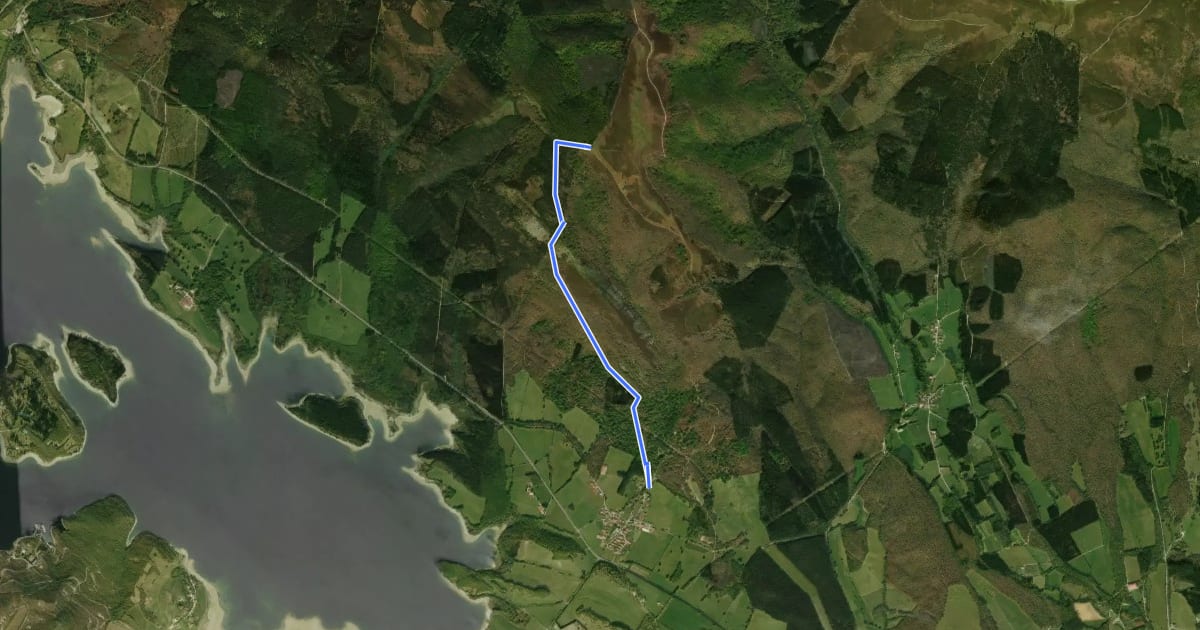 Маршрут Camino de Santa Marina на спутниковом снимке